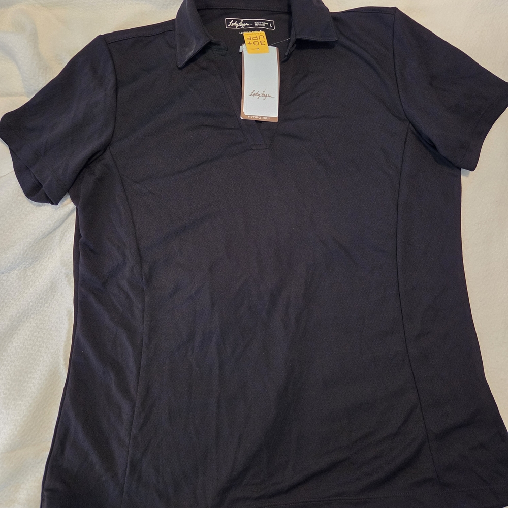 Lady Hagen Black Polo Shirt